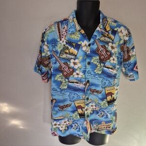 Vintage 90s Hawaiian Shirt Mens Medium